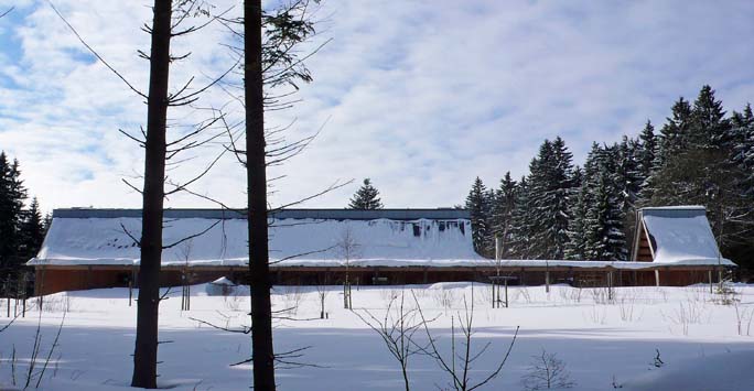 Waldhaus Mehlmeisel, Nordfassade